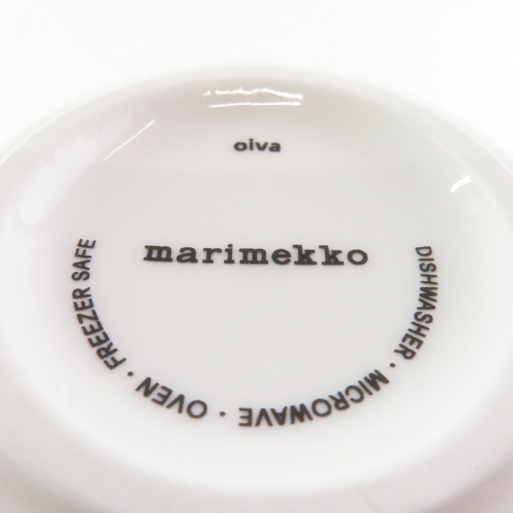 美品 marimekko マリメッコ oiva オイヴァ マグカップ オフホワイト コップ ティー コーヒー 北欧 SU6922H 