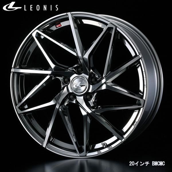 WEDS レオニスIT 20x8.5J+35 5H/114 BMCMC/ブラックメタルコートミラーカット (4本) 