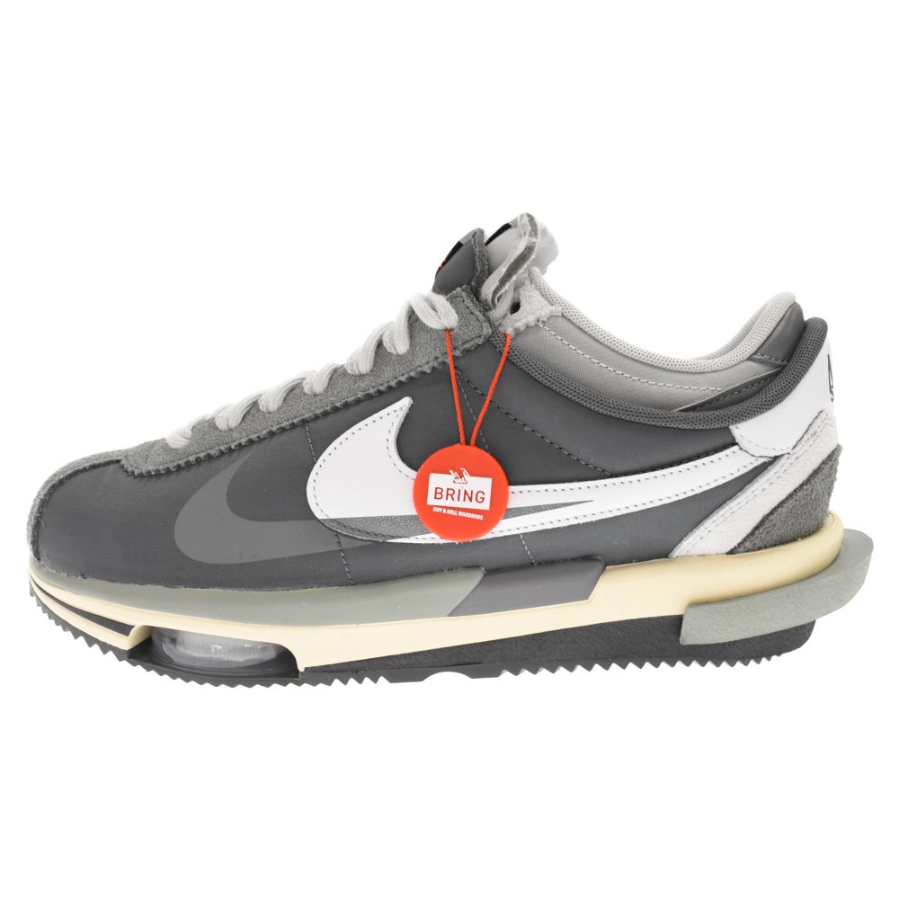 NIKE (ナイキ) ×SACAI ZOOM CORTEZ SP DQ0581-001 サカイ ズーム コルテッツ ローカットスニーカー US10/ 28cm グレー - メルカリ