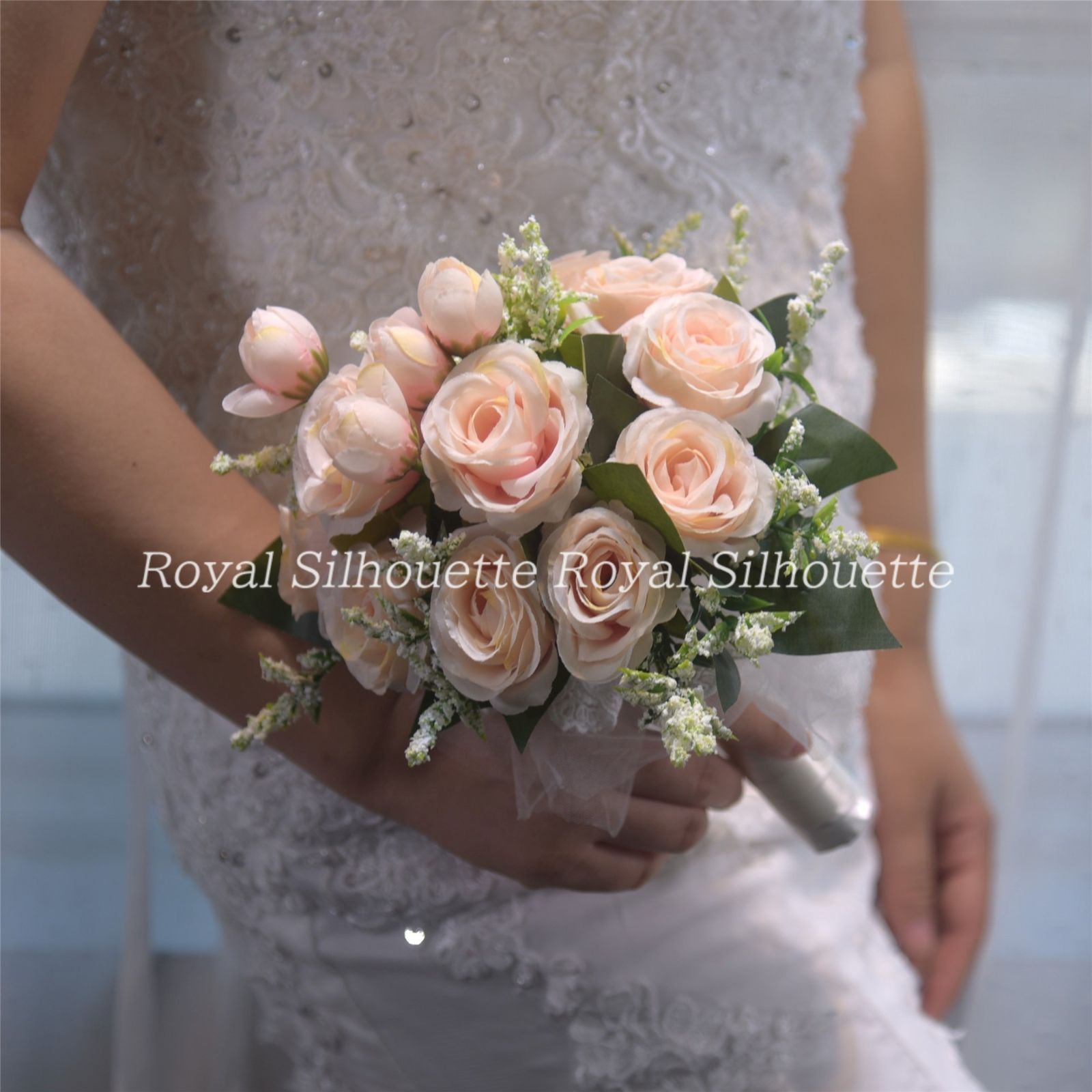 ブライダルブーケ ブーケ ウェディング ホワイト ピンク