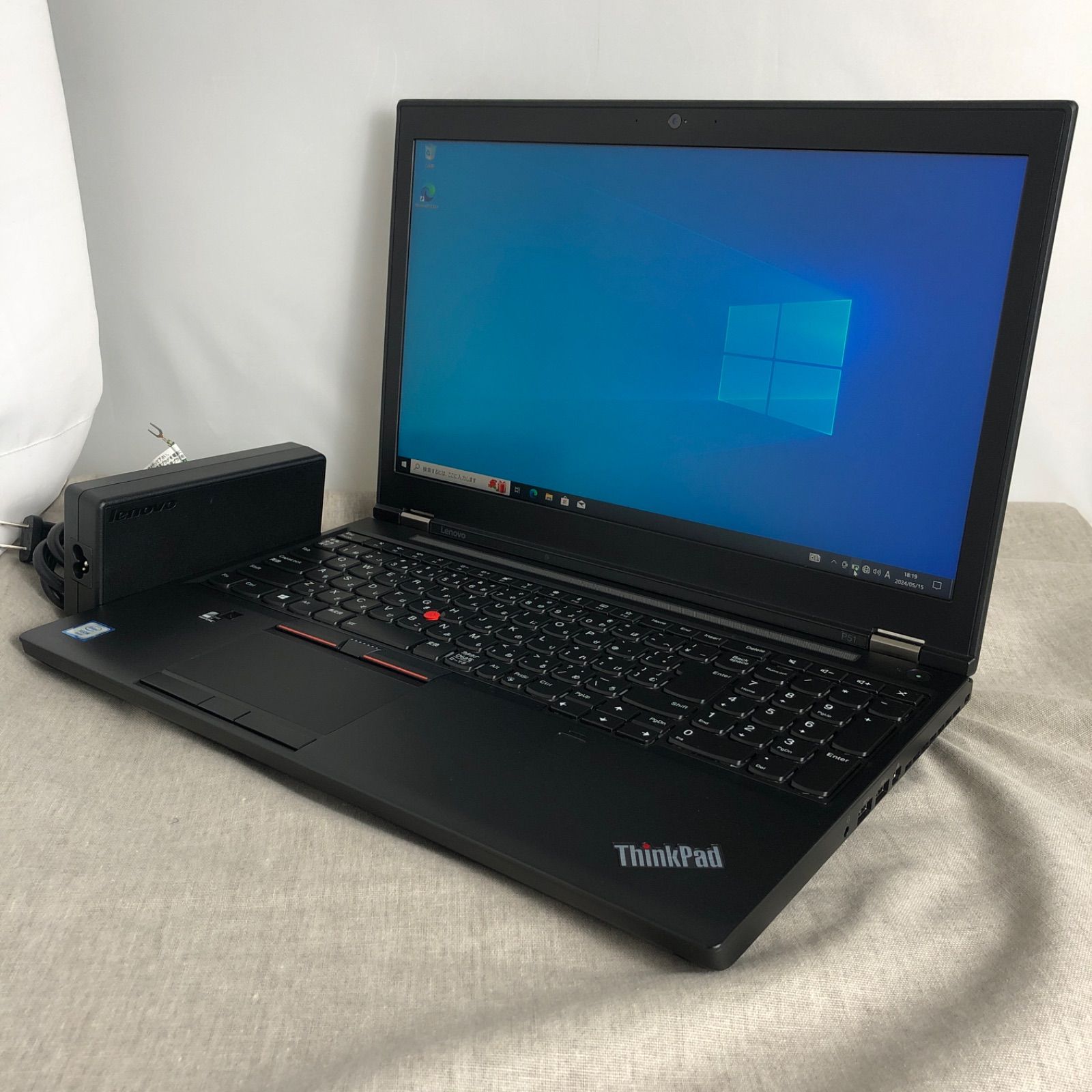 【バッテリー良好】ノートPC ワークステーション Lenovo レノボ ThinkPad P51【Quadro M2200・Xeon E3-1535M・メモリ16GB・SSD512GB】/LT-240553（171934）