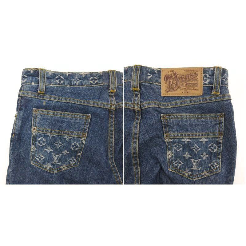ルイヴィトン LOUIS VUITTON デニム ジーンズ ブーツカット フレア 36  