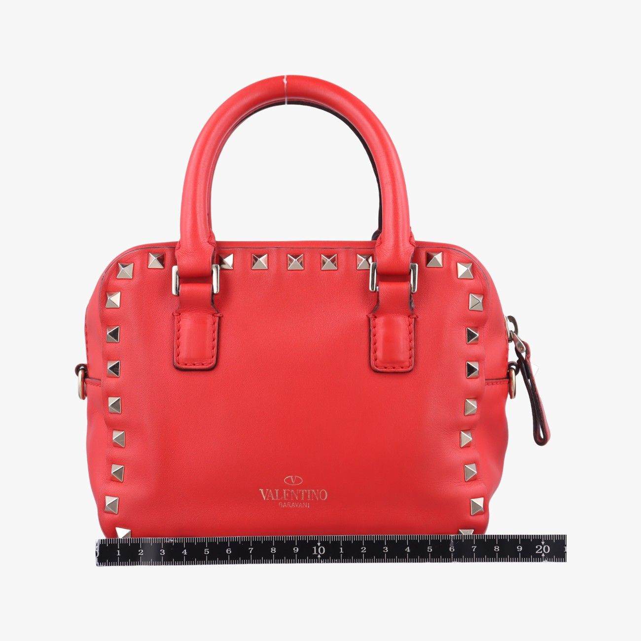 ヴァレンティノValentinoロックスタッズレッドレザー製番不明