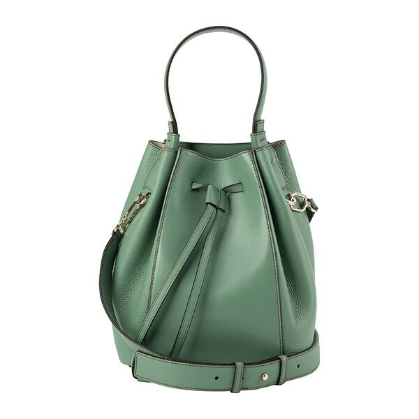 新品 フルラ FURLA ショルダーバッグ ミアステラ バケットバッグ ライトグリーン 黄緑 FURLA - 新品 フルラ FURLA ショルダーバッグ ミアステラ バケット