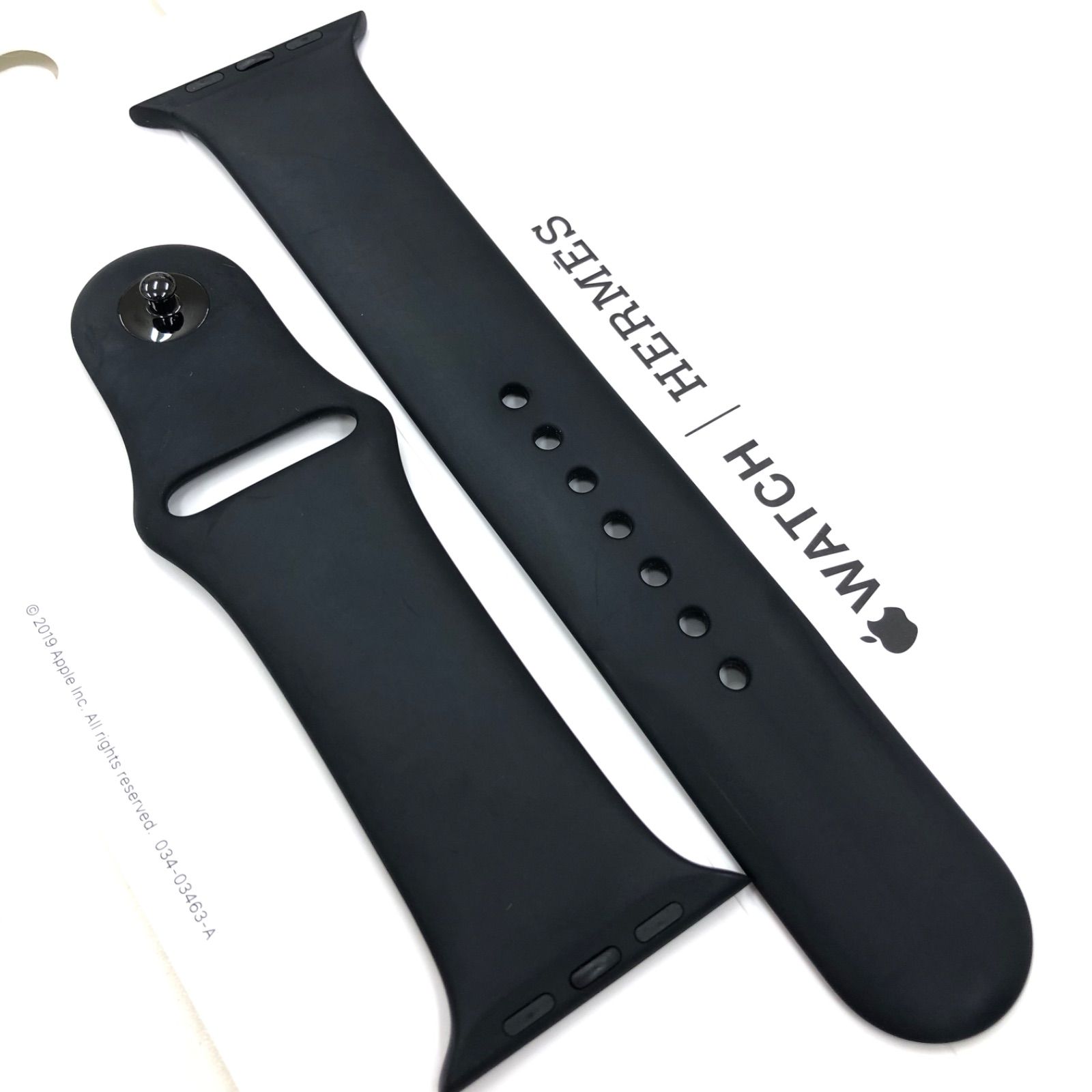 Apple Watch Hermes スポーツバンド 黒 44mm - ラバーベルト