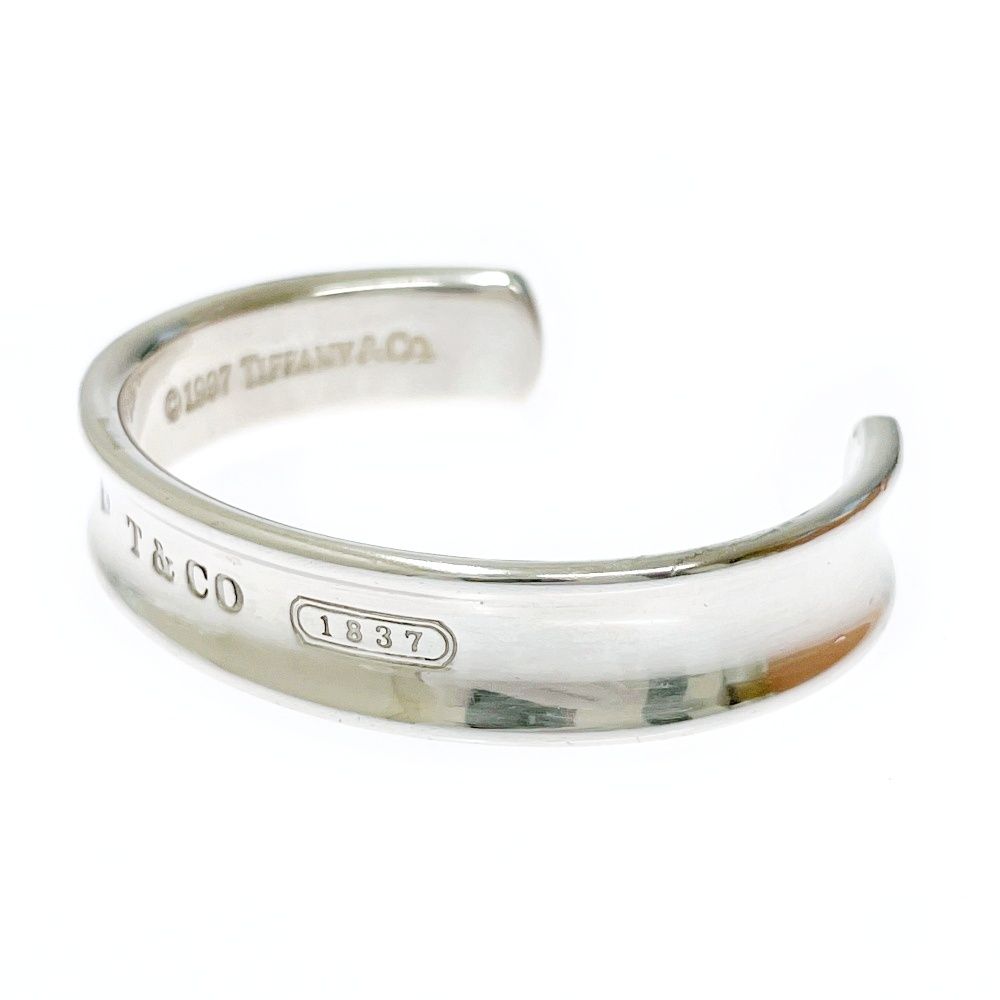 中古】TIFFANY&Co. ティファニー シルバー 1837 カフ ナローバングル