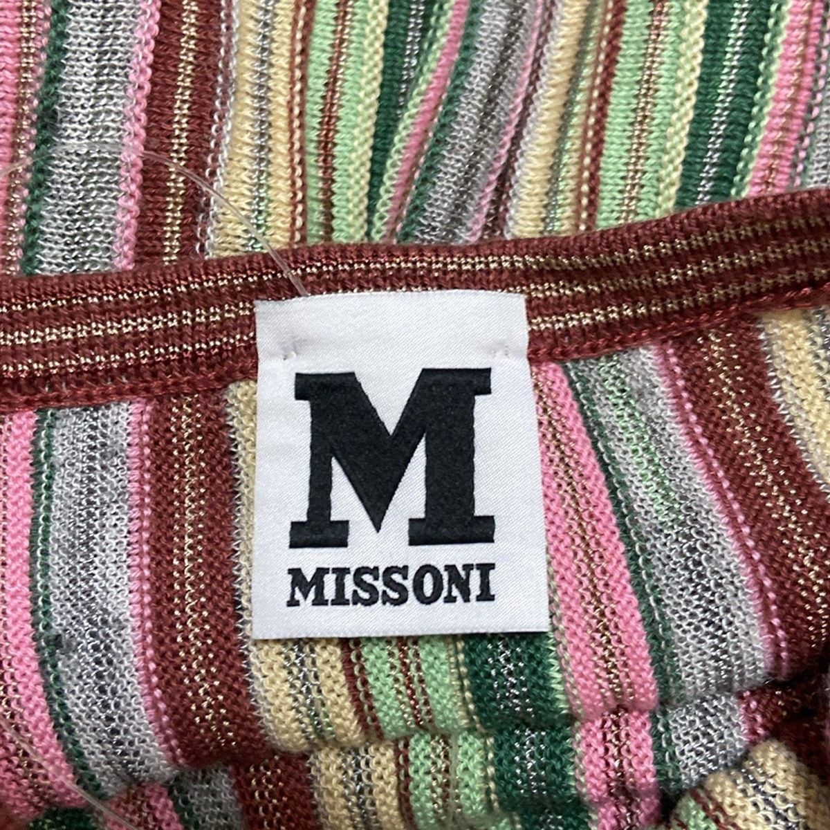 値下げ！MISSONI ノースリーブセーター M MISSONI(ミッソーニ) ノースリーブセーター サイズl40