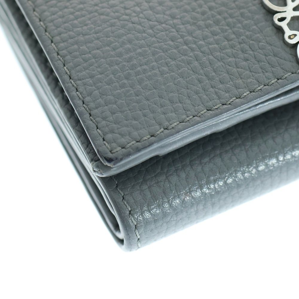 LOEWE (ロエベ) アナグラム ロゴプレート レザー コンパクトウォレット  