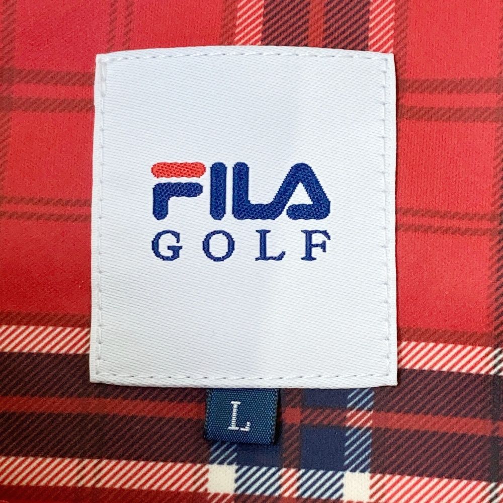 FILA GOLF フィラゴルフゴルフウェア ジャケット ロゴ 刺繍 異素材 L
