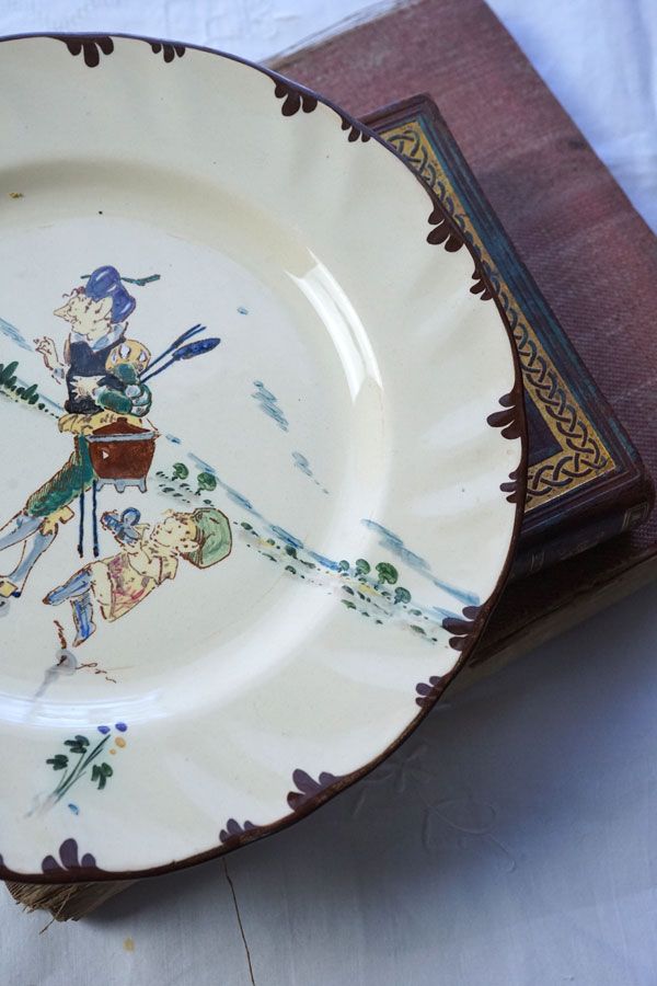 リシャール平皿クレイユモントローCreil MontereauのAntoine Richard