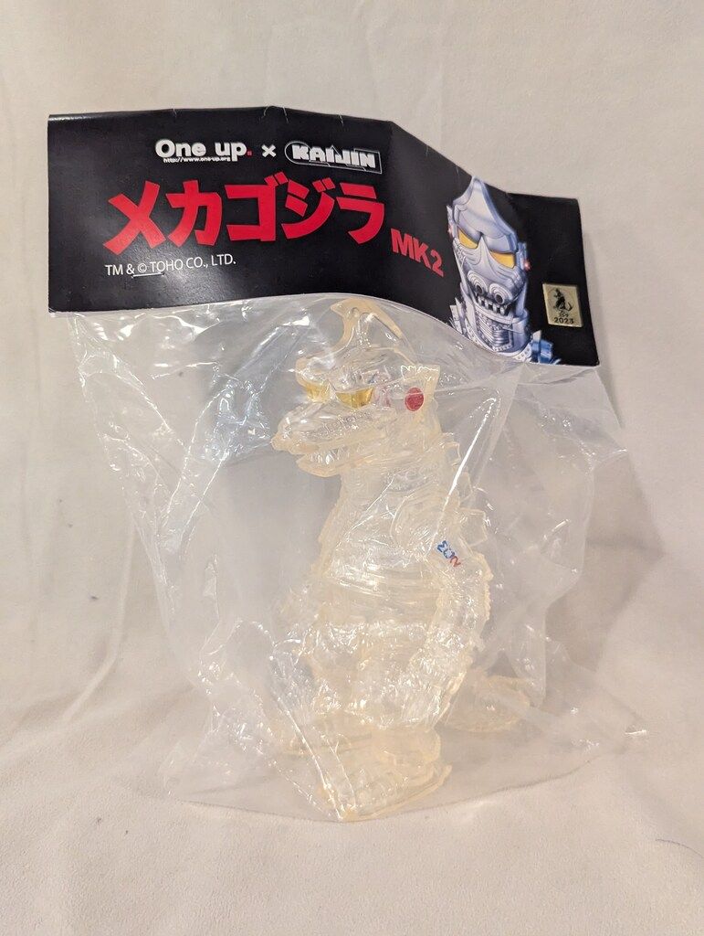 KAIJIN × One up. メカゴジラ MK-2 パープル 紫 ソフビ KAIJIN x One