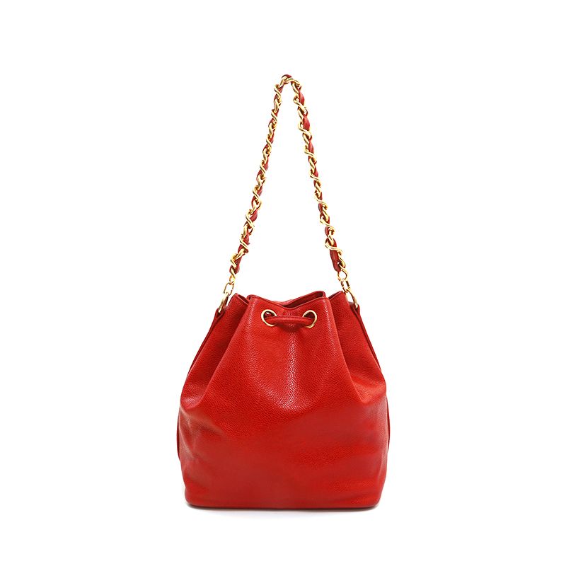 CHANEL シャネル ショルダーバッグ キャビアスキン 巾着 - メルカリ