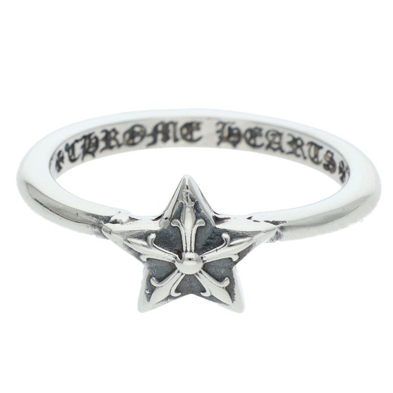 クロムハーツ BUBBLGM STAR バブルガムスター シルバーリング メンズ 4号 WWW_SHINETEETH_COM
