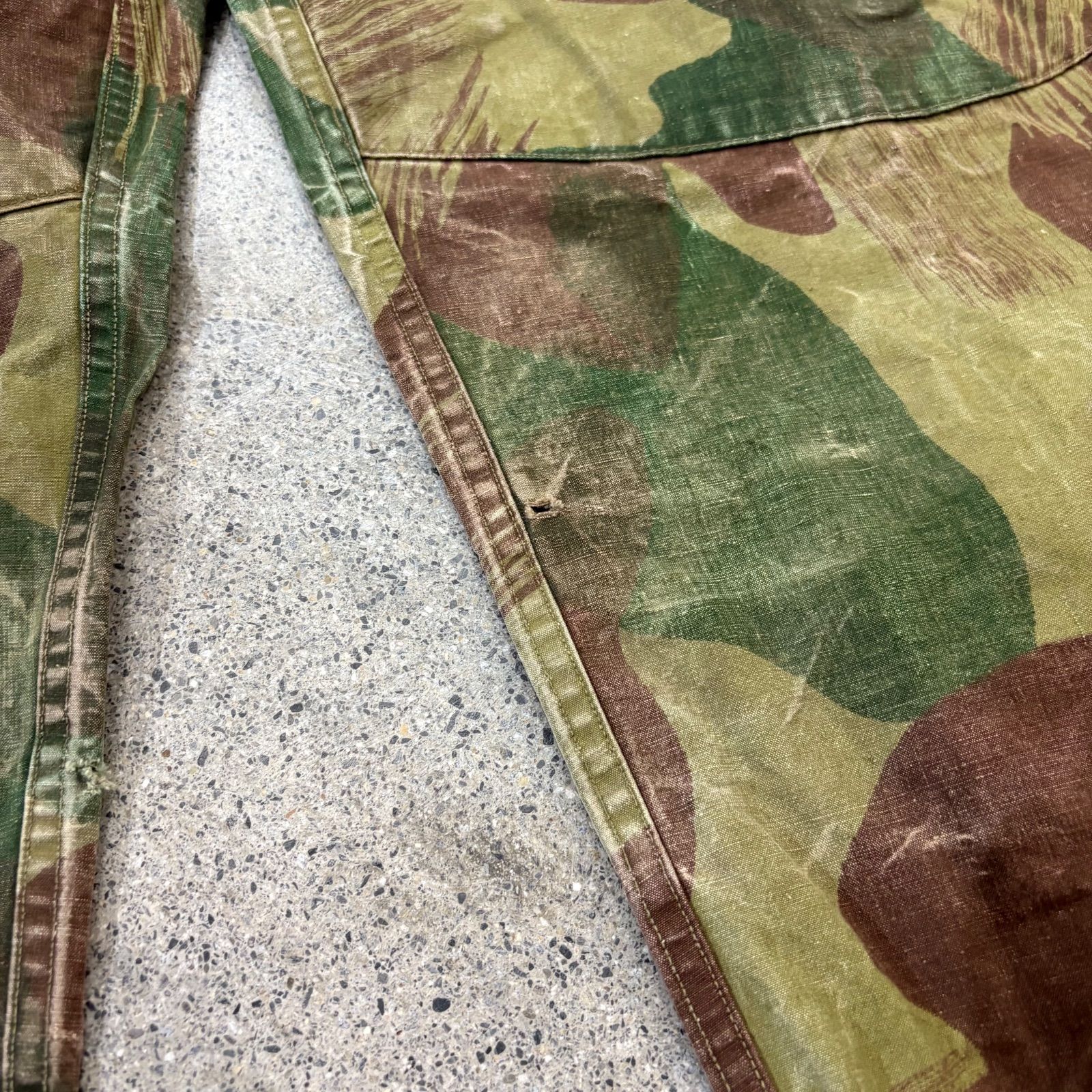 Military】50s Belgian Military Brush Stroke Camo W〜38 L29.5