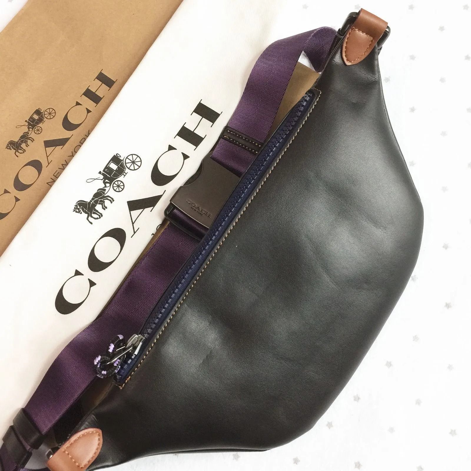 COACH コーチバッグ 69303 ブラック ボディーバッグ ベルトバッグ ウエストバッグ クロスボディー ショルダーバッグ 斜めがけバッグ メンズバッグ クロスボディー アウトレット品 新品未使用