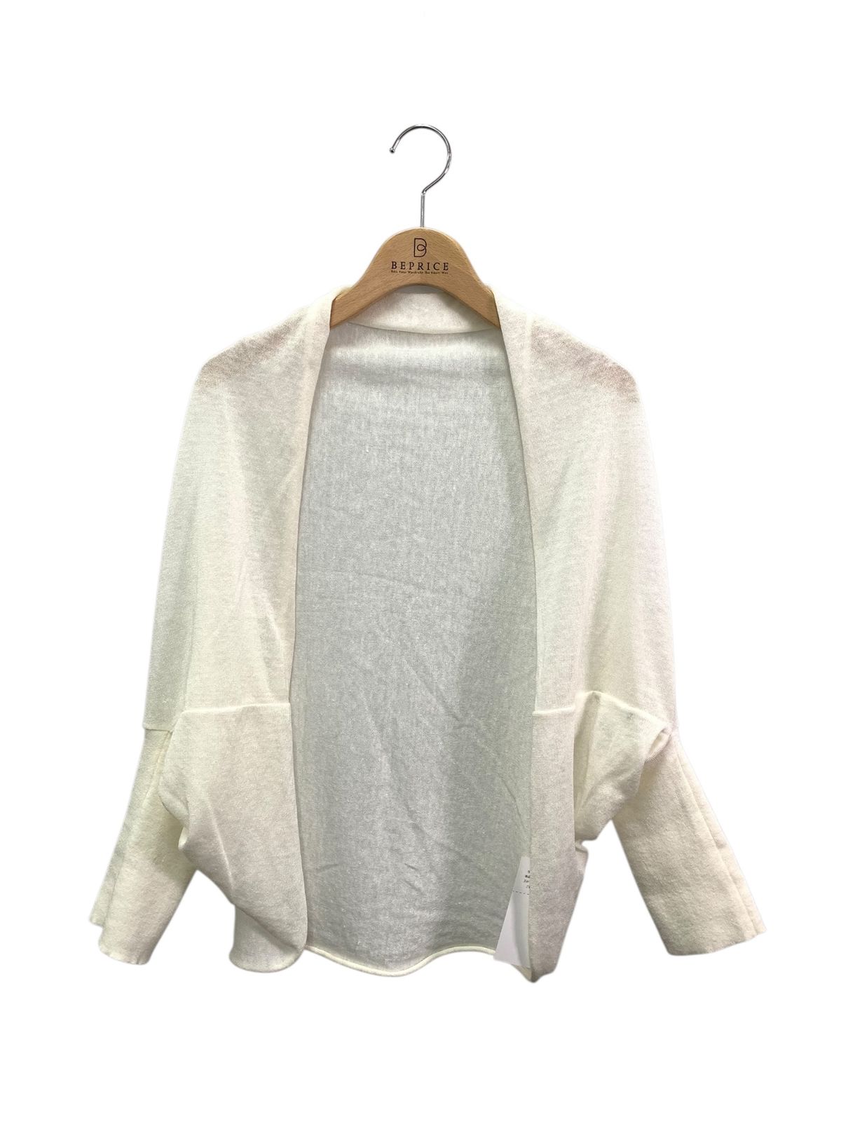 FOXEY - ♡極美品♡ FOXEY 現行品 カーディガン HALF MOON ナチュラル フォクシーブティック Cardigan Half Moon 40754 カーディガン F