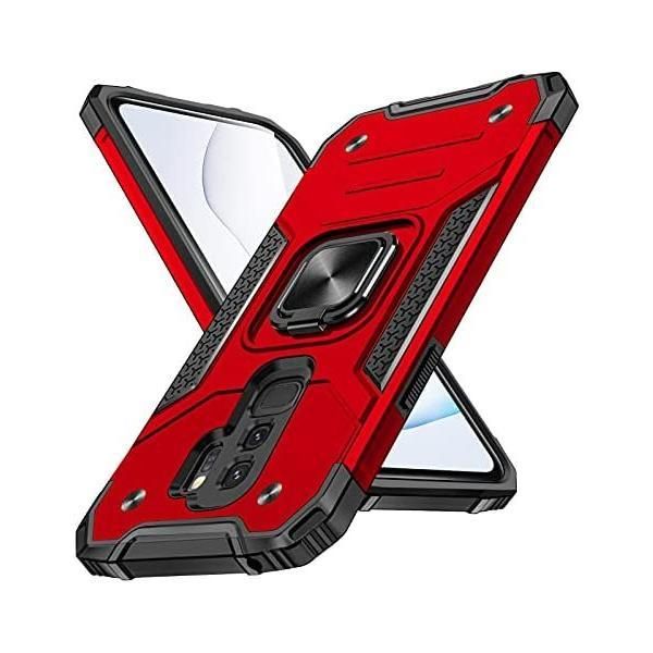 Galaxy S9 plusケースリング 耐衝撃 衝撃吸収 米軍MIL規格取得 レンズ保護 TPU+PC リングつき 指紋防止 車載ホルダー対応