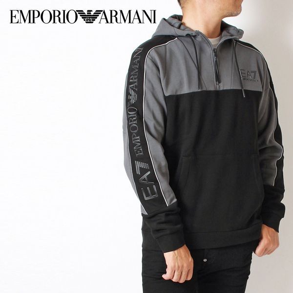 エンポリオアルマーニ EMPORIO ARMANI EA7 切替カラー ハーフジップ