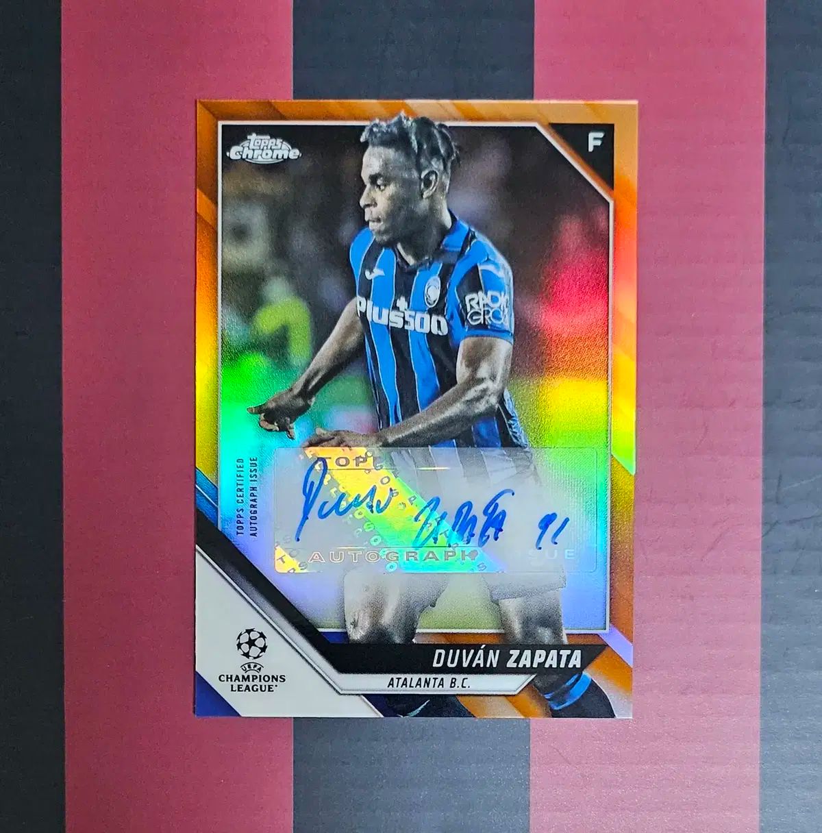 21 ー 22 TOPPS トップス クロム セリエ アタランタ デュバン サパタ 25 限定 オート