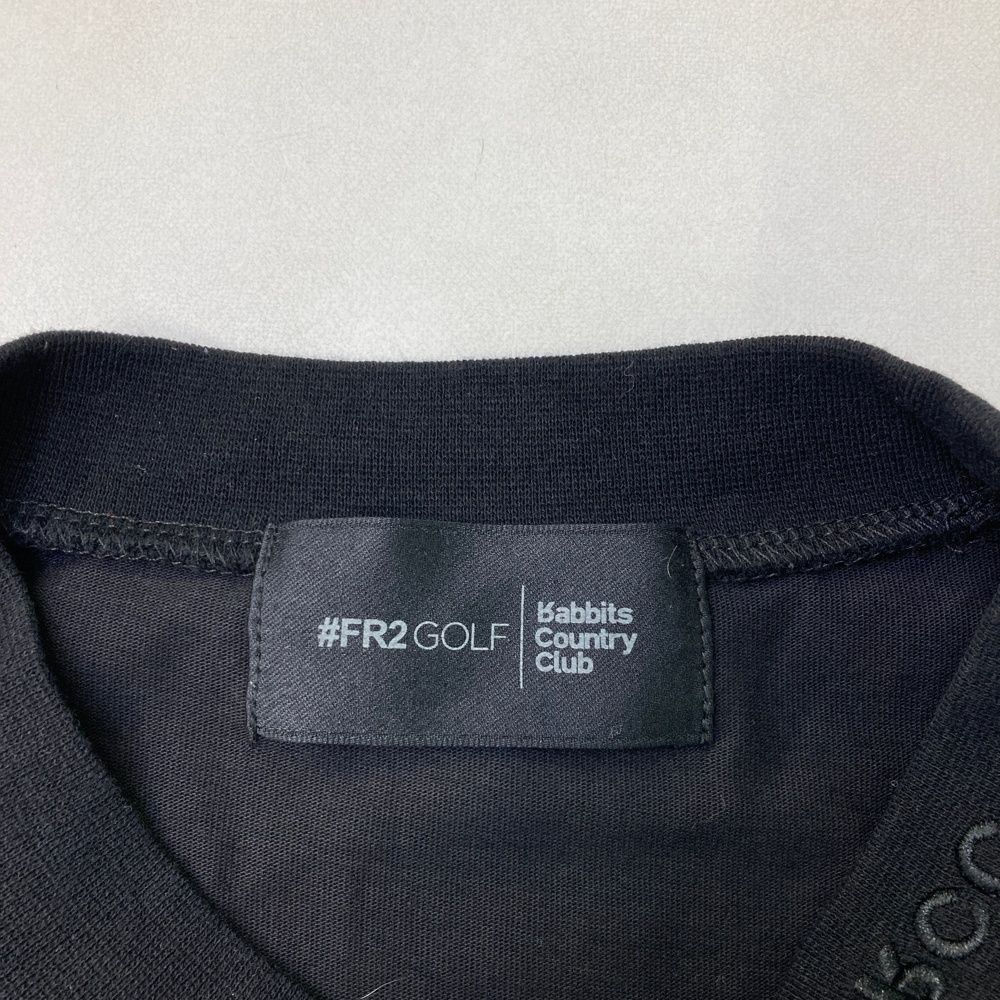 サイズ：M FR2 GOLF エフアールツーゴルフ  ハイネック 長袖Tシャツ  ブラック系 [240101490163] ゴルフウェア メンズ ストスト サイズ：M FR2 GOLF エフアールツーゴルフ ハイネック 長袖T