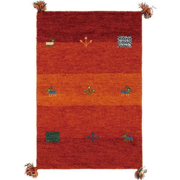 手織り高級ウール100%ペルシャシラーズ産高密度（リーズバフト