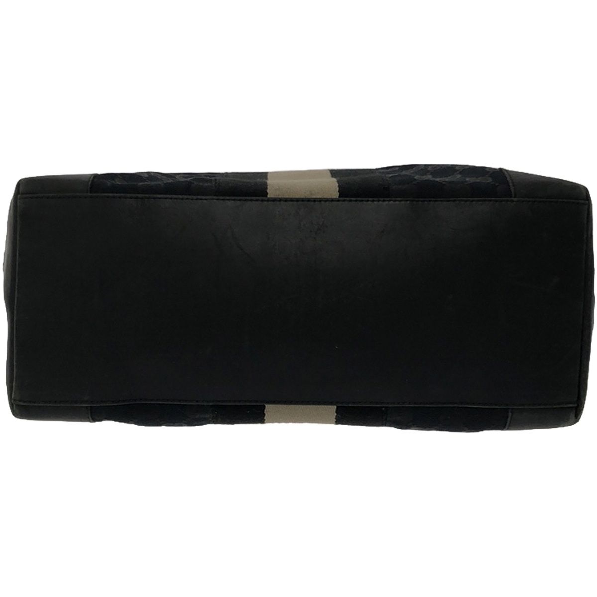 【専用】グッチ GGキャンバス ハンドバッグ 0402 シェリーライン ブラック GUCCI グッチ GGキャンバス シェリーライン ブランドオフ レザー