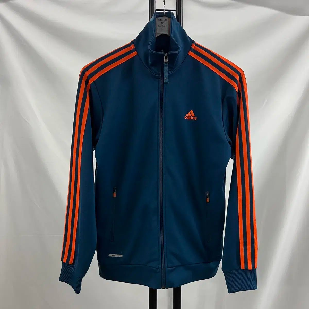 純正品/ 95 adidas(アディダス) 3本線 青 オレンジ トラックトップス ジャージ ヨーロッパ