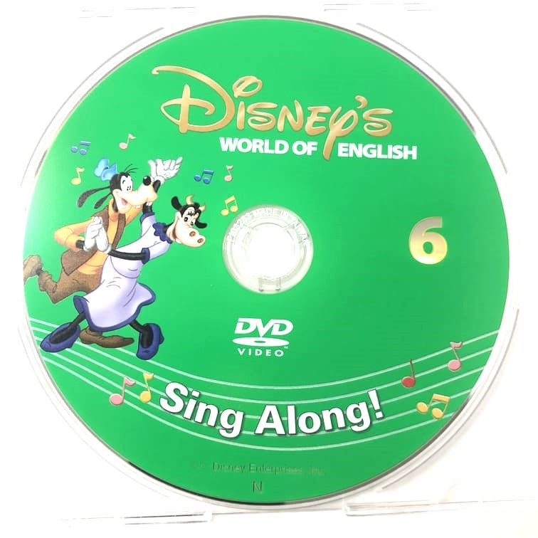 シングアロング DVD 旧子役 6巻 b-778 ディズニー英語システム DWE