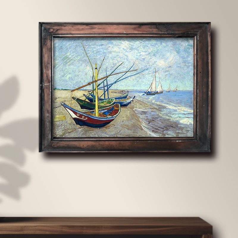 ゴッホ展 絵画セット グラジオラス 浜辺の漁船 グラジオラス ゴッホ展