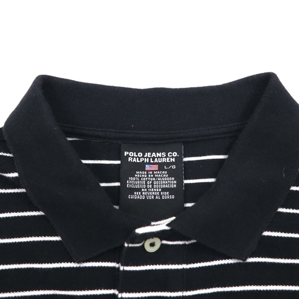 POLO JEANS CO. RALPH LAUREN 90年代 ボーダー ポロシャツ L