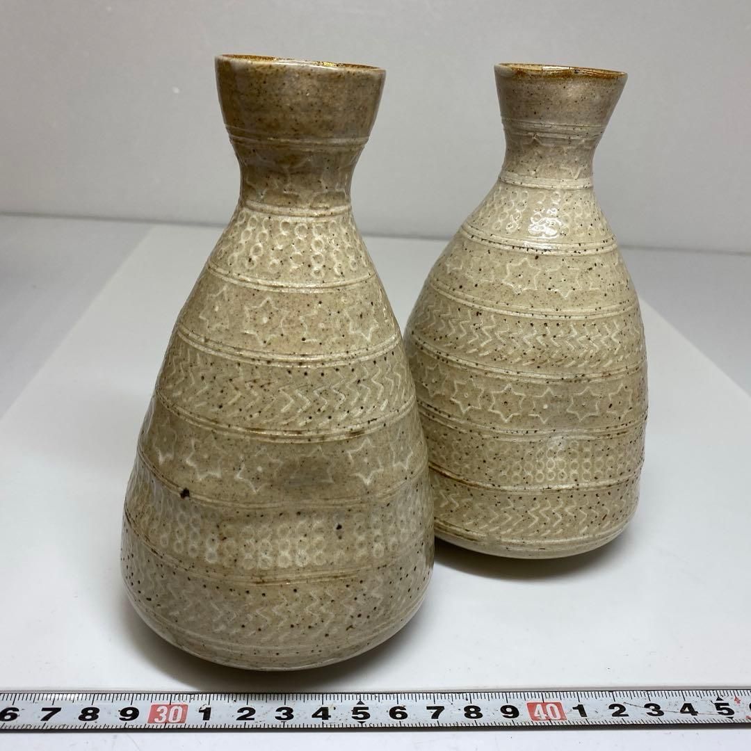 古代 三島 白泥象嵌徳利 一対 タトチ 東さ6-1117 WWW_SKLAD-KIRPICHA_RU