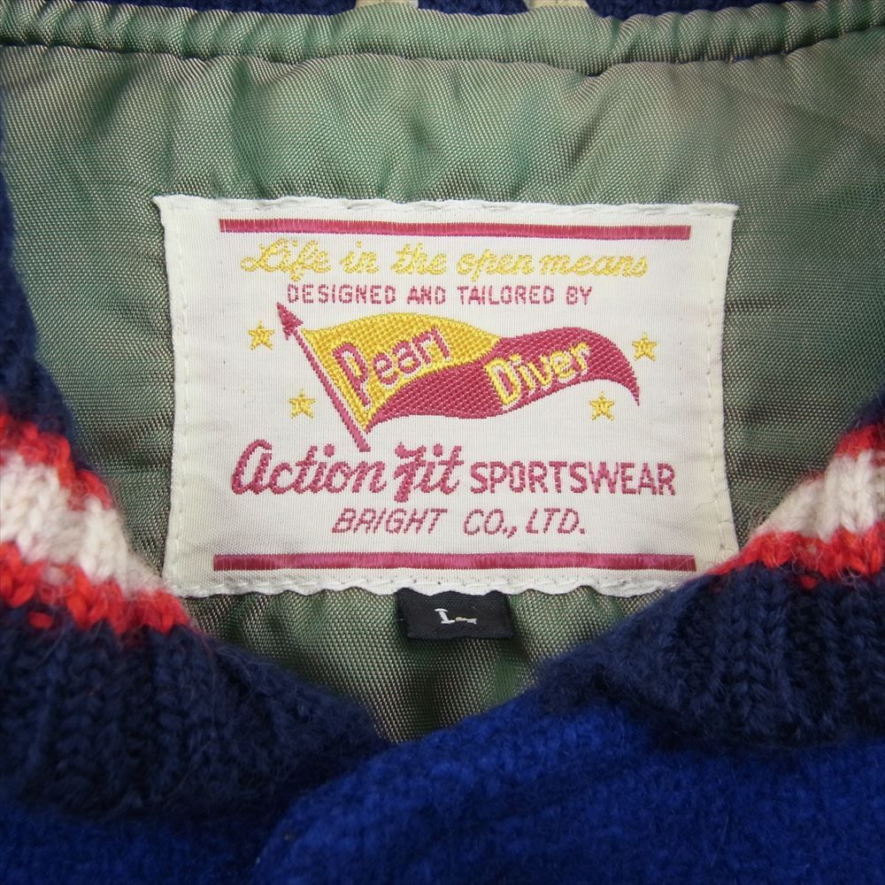 【希少】pearl diver パールダイバー　スタジャン　紺　M 希少pearl diver パールダイバー スタジャン 紺 M