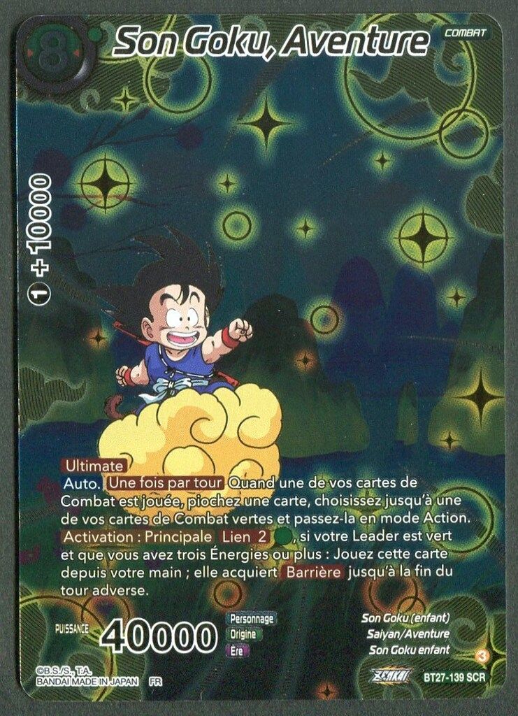 バンダイ HISTORY OF Z BT27-139 Son Goku Aventure SCR
