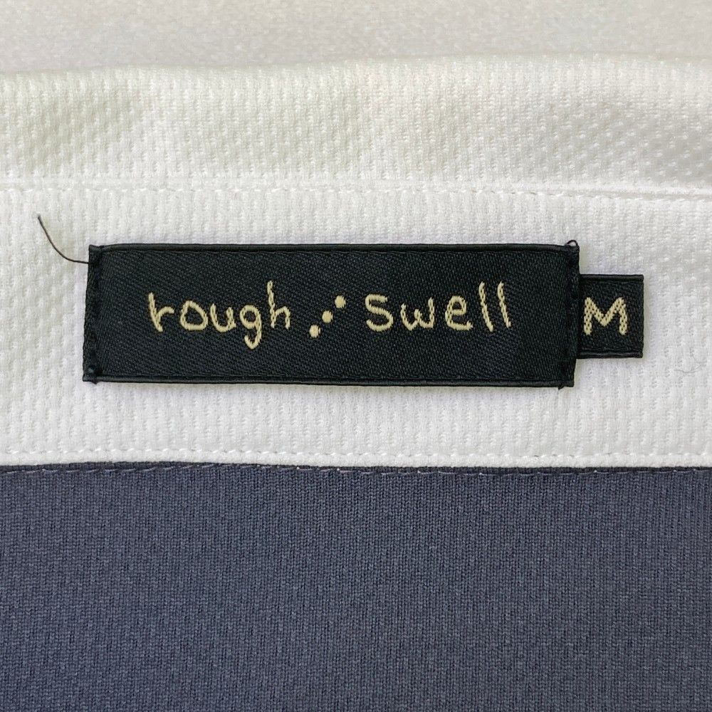 サイズ：M ROUGH&amp;SWELL ラフアンドスウェル  半袖ポロシャツ  グレー系 [240101443550] ゴルフウェア メンズ ストスト ROUGH&SWELL ラフアンドスウェル 半袖ポロシャツ グレー系 M