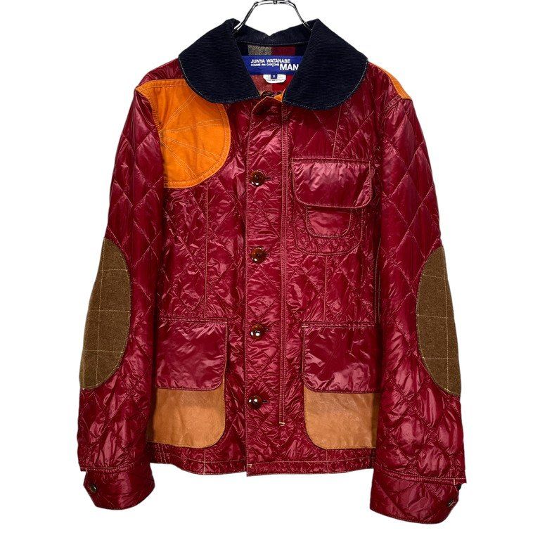 JUNYA WATANABE COMME des GARCONS MAN 09AW ナイロンキルティングパッチワーク中綿ジャケット Archive ハンティング