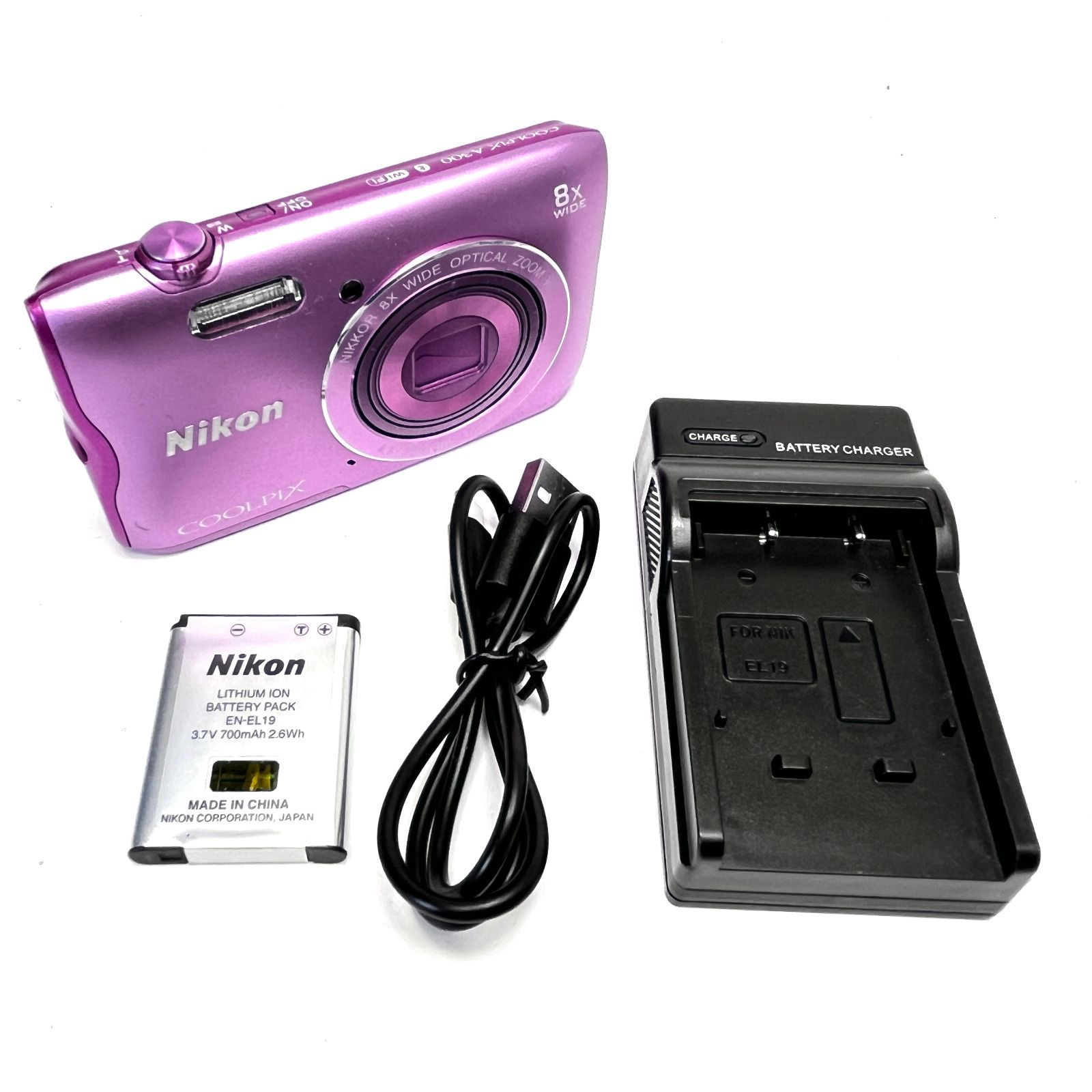 Nikon COOLPIX A300 デジタルカメラ ピンク 20.1MP 光学8倍