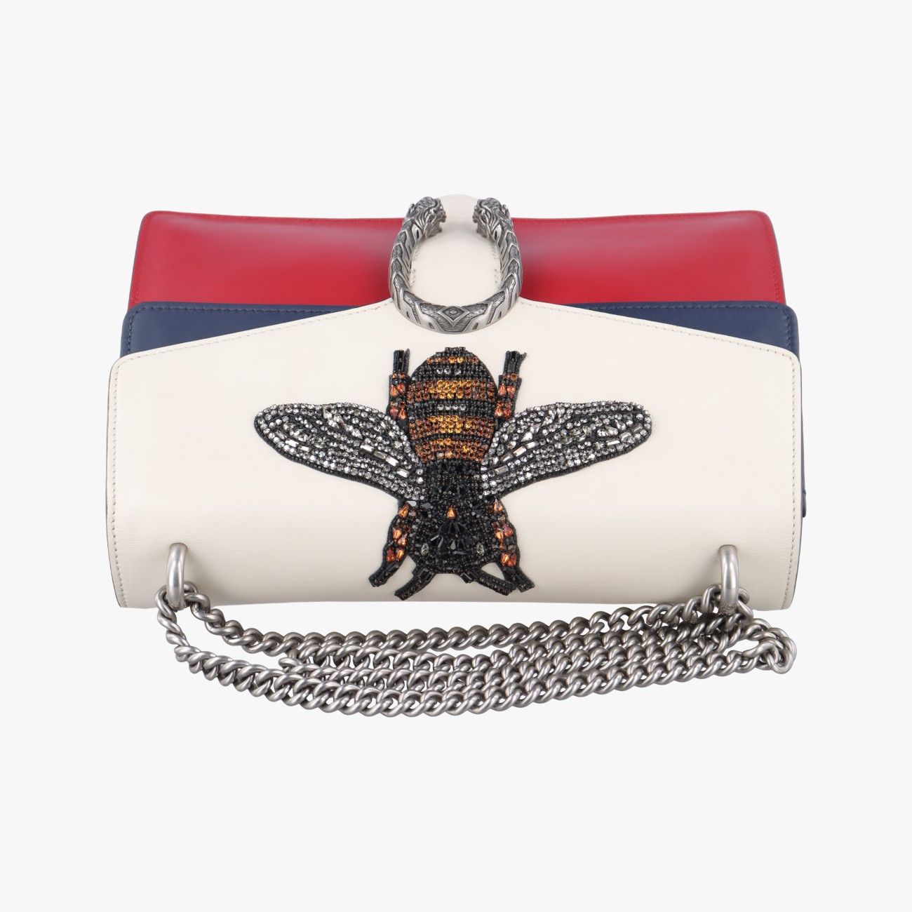 グッチGucciディオニュソスレッド×ホワイト×ネイビー×マルチカラーレザー403348I022598141