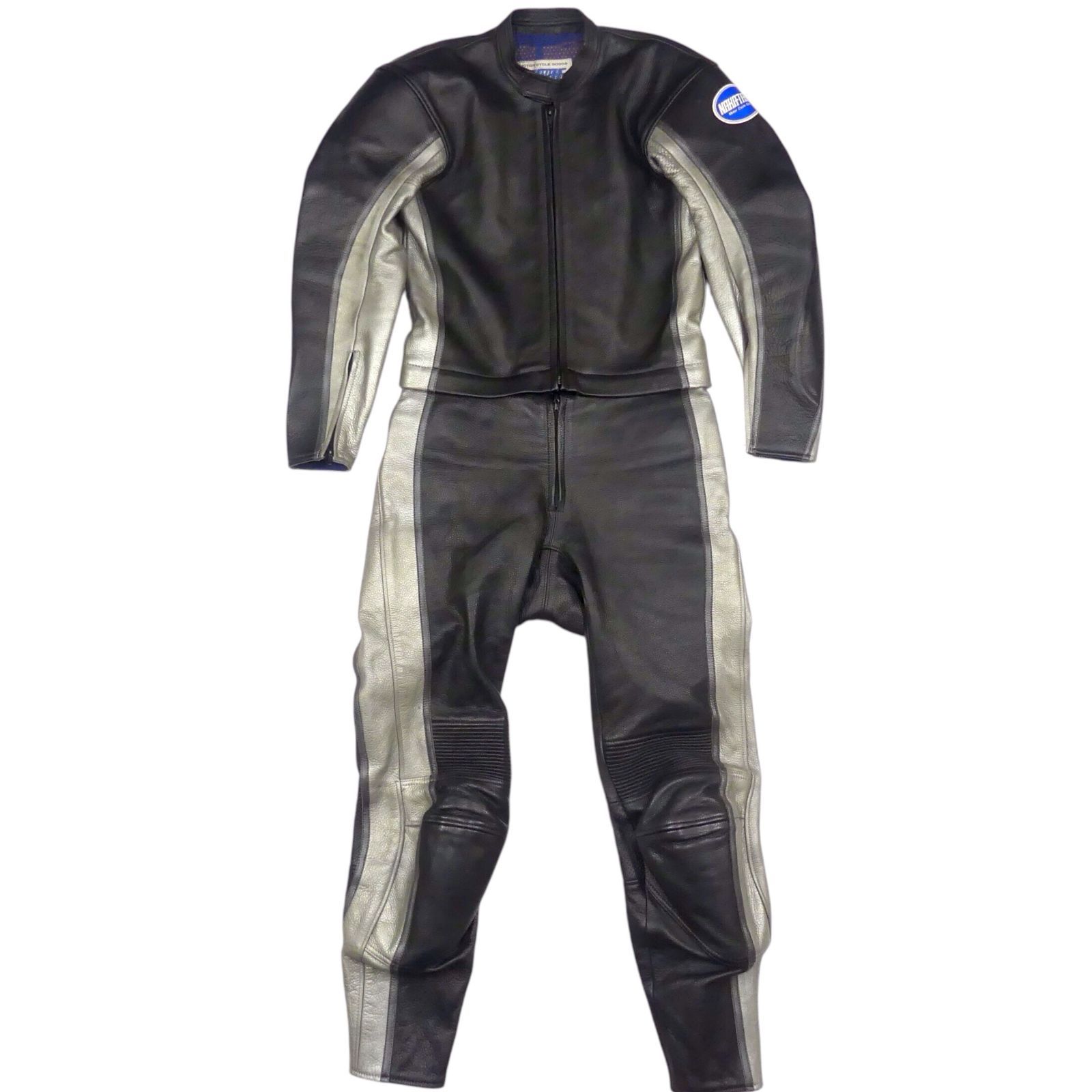 【極希少】 Top Rider 革つなぎ 黒 グレー L レーシングスーツ 極希少】 Top Rider 革つなぎ 黒 グレー L レーシングスーツ 2025年