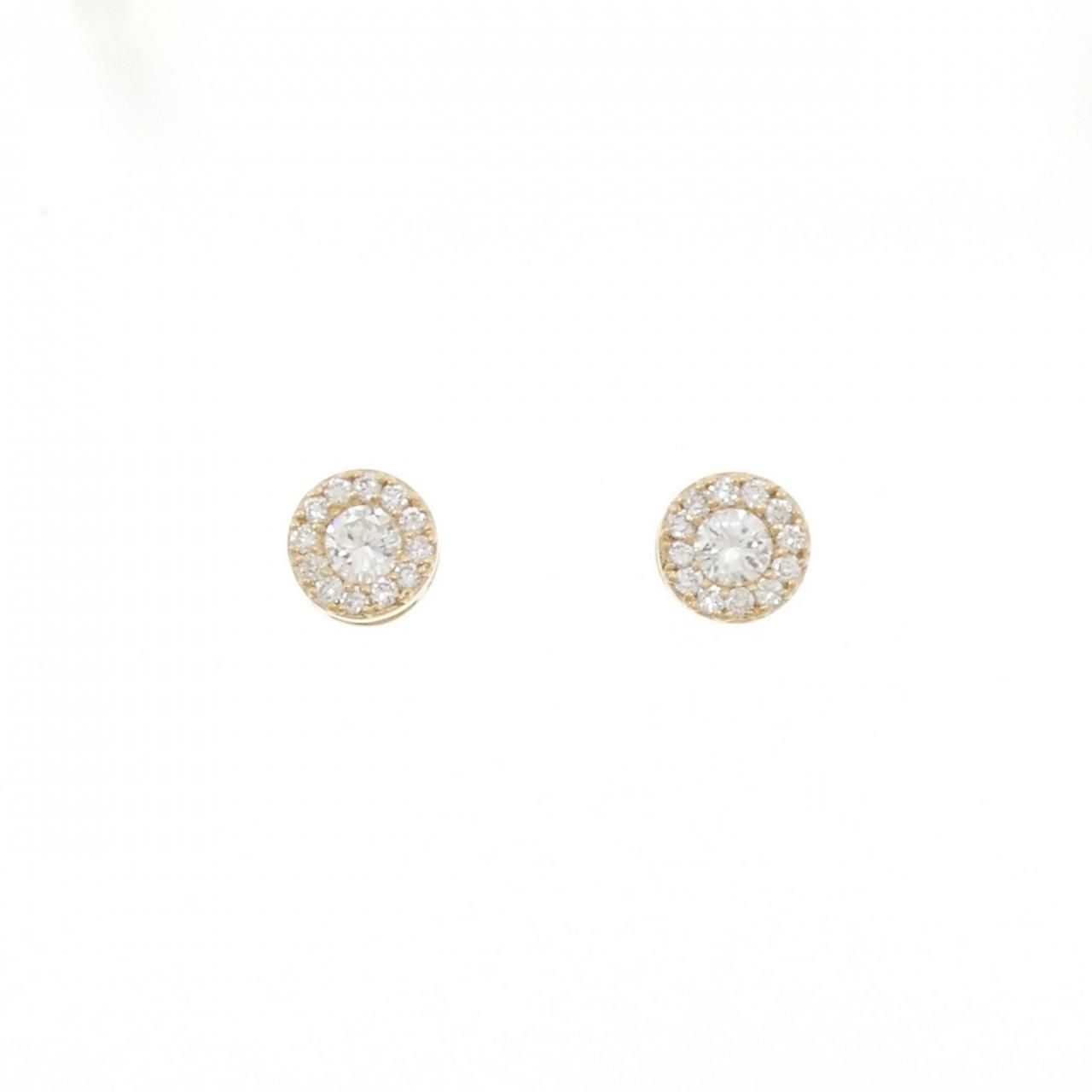 リメイク K18YG ダイヤモンド ピアス 0.30CT