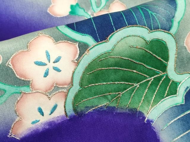 平和屋着物□極上 アンティーク 大正ロマン 中国三大刺繍 相良