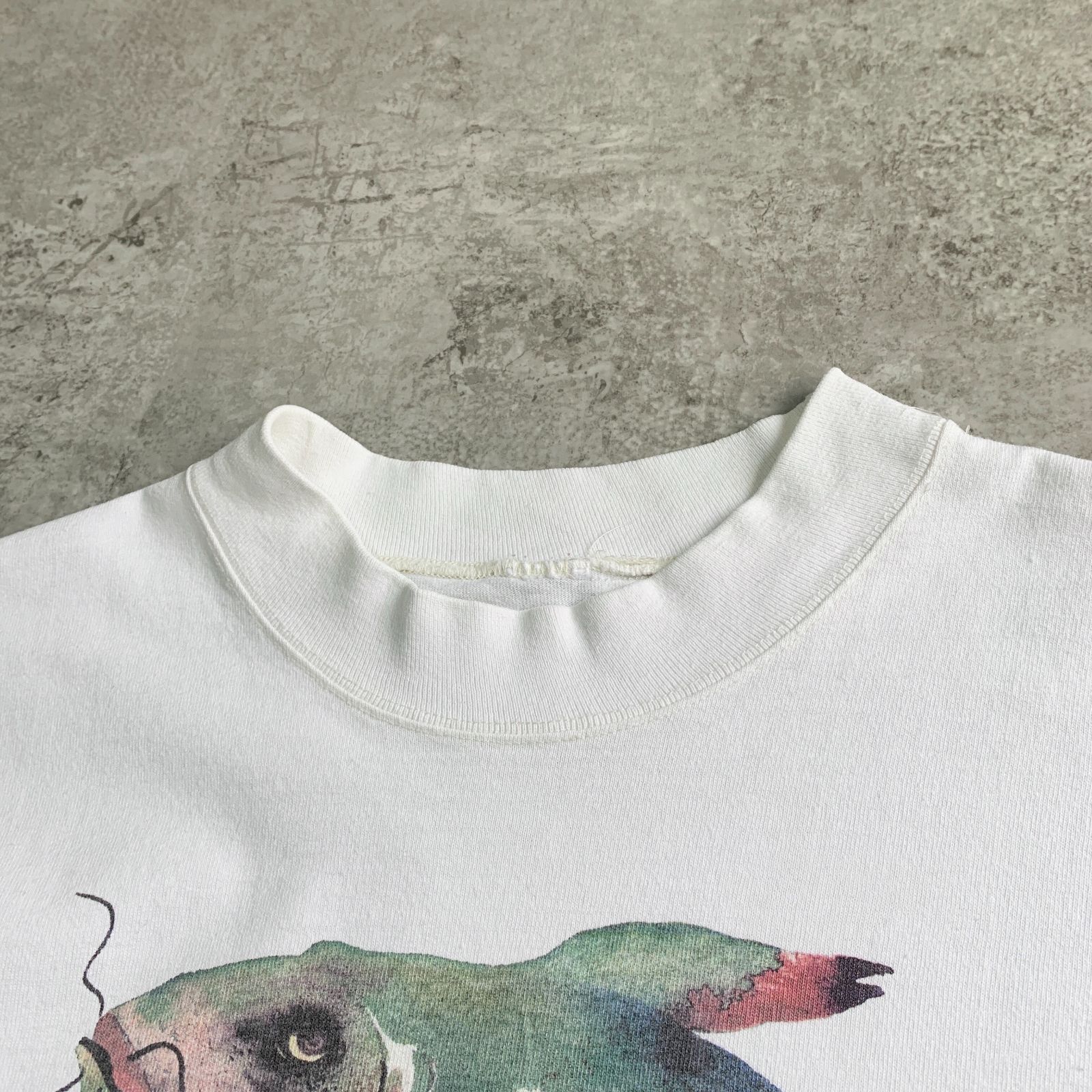 90s Carol Grigg Catfish Art Printed Long sleeve T-shirt キャロル 