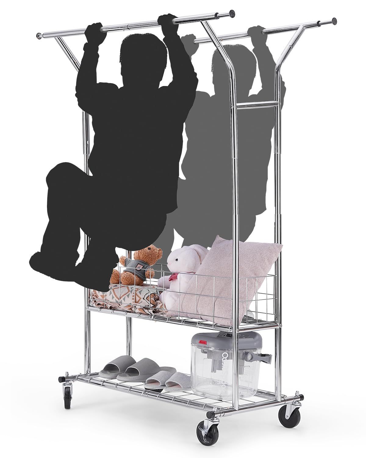 幅121-182×奥行55.4×高さ162-174cm 収納ラック