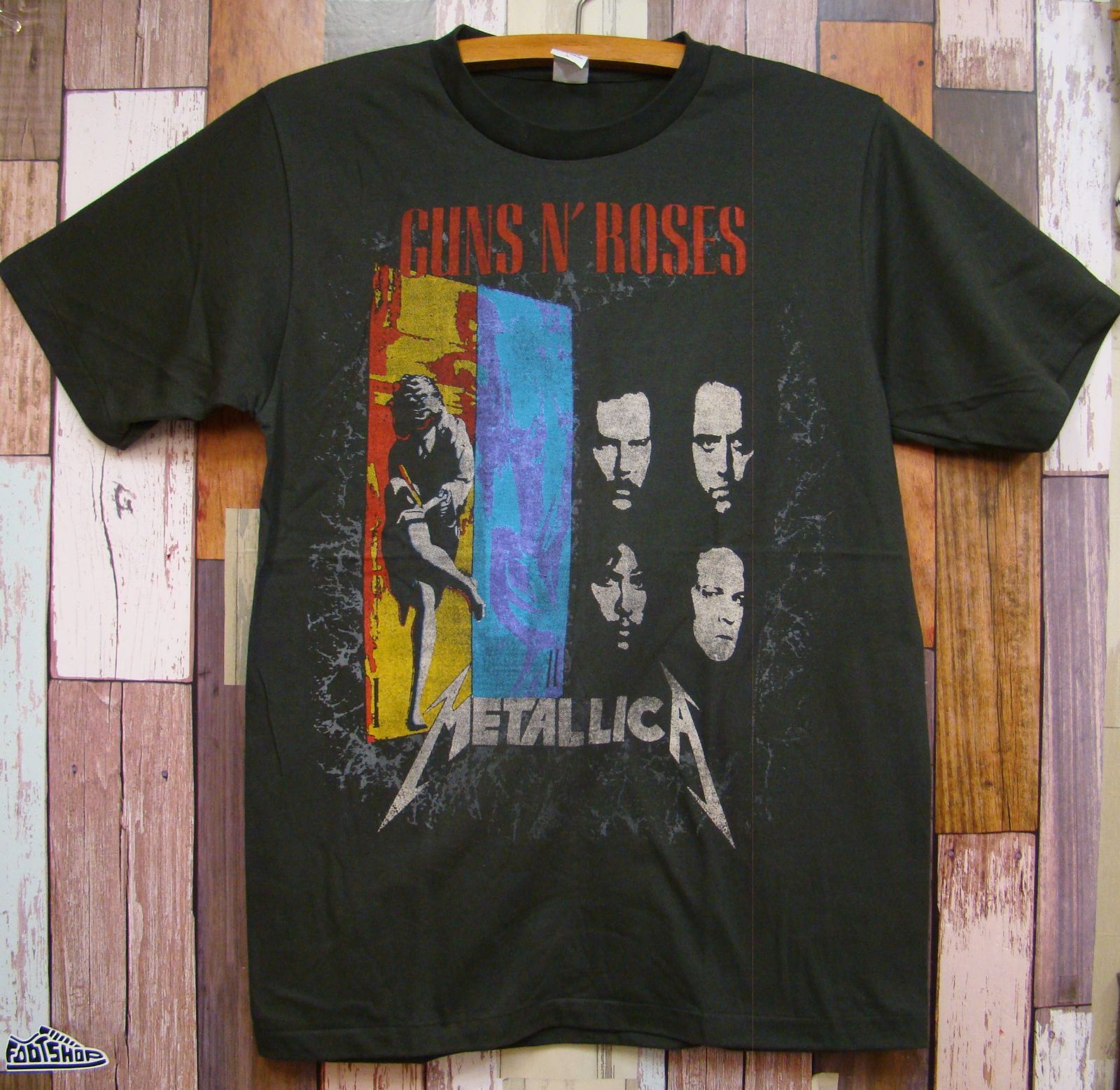 Metallica guns n' roses tシャツ XL 黒 - トップス