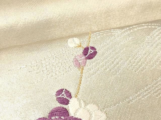 帝王紫 じゅらく 袋帯 鳥 花菱文様 唐花 金糸 正絹 六通 Q856 楽天市場】【9/4 20:00〜9/11 01:59まで最大2,000円OFFクーポン