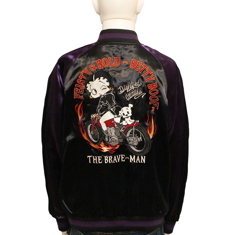 THE BRAVEMAN × BETTY BOOP ベティ ブープ 柄 刺繍 リバ－シブル