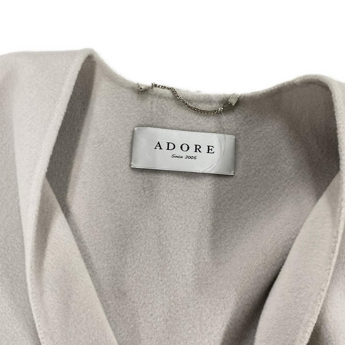 2025新作 10％off。 ADORE アドーア コート サイズ38 M レディース - ライトグレー 長袖|秋|冬