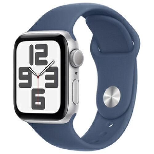 4営業日で発送 APPLE アップル MXEC3JA 24 AW SE GPS 40シルバーアルミ デニムバンド シルバーアルミニウム MXEC3J A