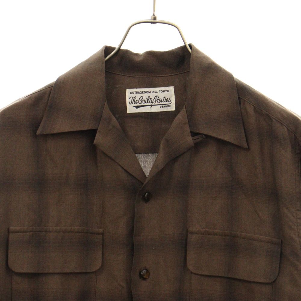 WACKO MARIA (ワコマリア) OMBRAY CHECK OPEN COLLAR SHIRTS L/S WACKO MARIA (ワコマリア) OMBRAY CHECK OPEN COLLAR SHIRTS L/S