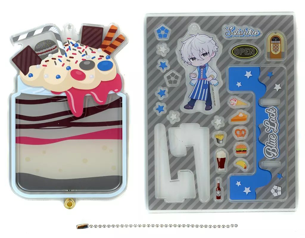 中古】キーホルダー 凪誠士郎 アクリルデコフレーム 「劇場版ブルー