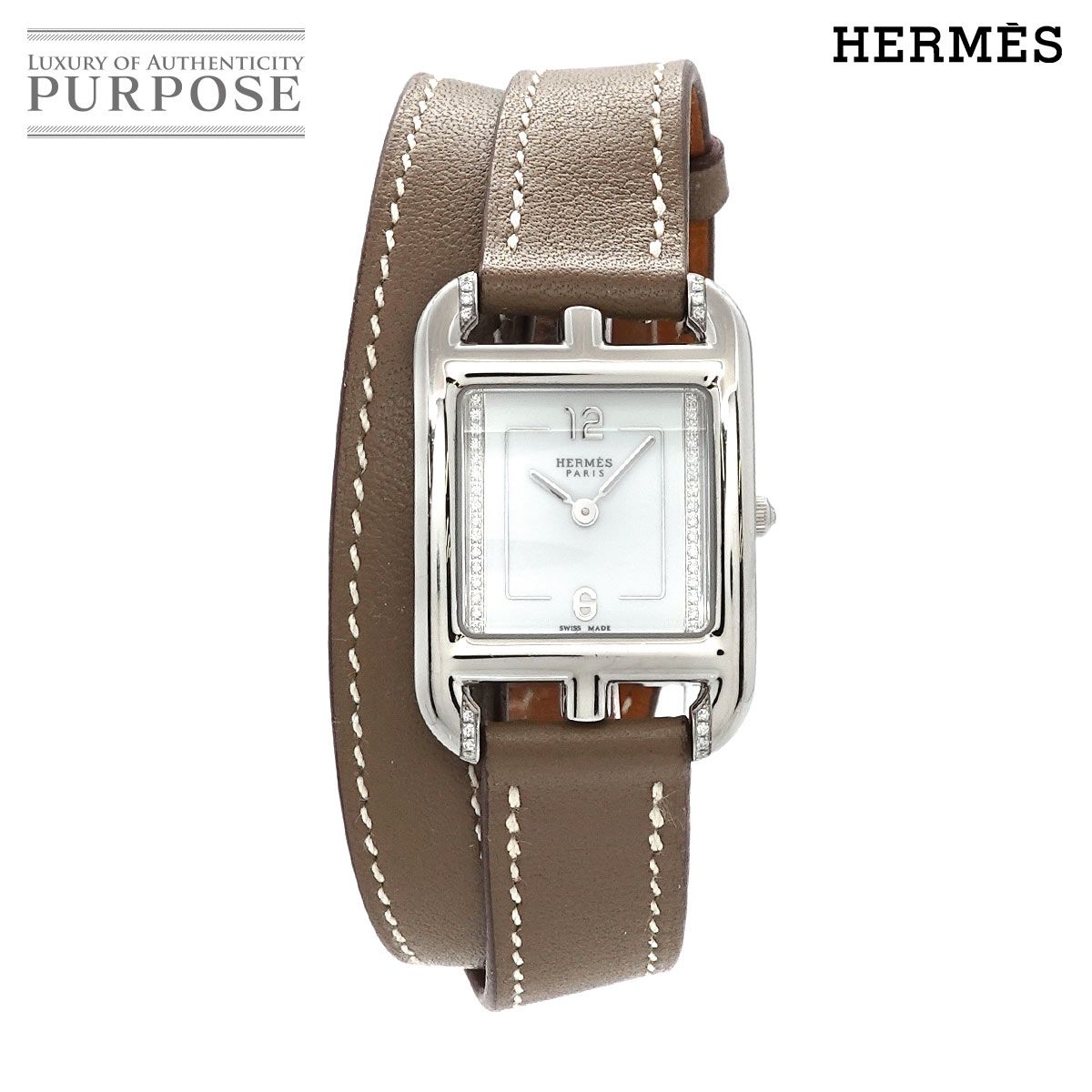 エルメス HERMES ケープコッド CC1 331 レディース 腕時計 ダイヤ